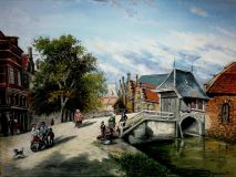 "Старинная Голландия,рыбный рынок,мост Аудуотер".