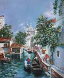 Venice. Copy of a painting by Rubens Santoro