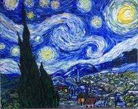 A copy of Starry night. Vincent Van Gogh
