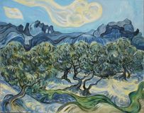 A copy of van Gogh. Olive trees in Tuscany