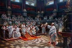 The speech of Cicero against Catalina in the Senate