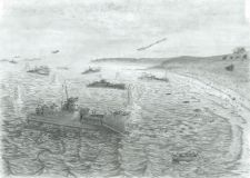 Desembarco de tropas en la isla de Shumshu